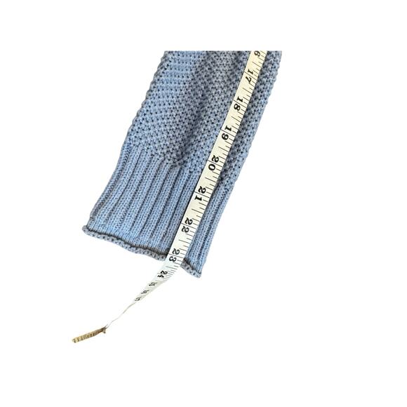 American Eagle Blue Knit Henley Sweater Women’s Medium Button Front Long Sleeve - Picture 10 of 10